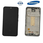 TOUCH SCREEN SCHERMO ORIGINALE SERVICE PACK PER SAMSUNG GALAXY A54 5G A546B NERO VETRO LCD DISPLAY CON FRAME GH82-31231A GH82-31232A GH82-31233A