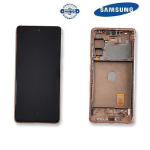 TOUCH SCREEN SCHERMO ORIGINALE SERVICE PACK PER SAMSUNG GALAXY S20 FE 4G G780 / S20 FE 5G G781 CLOUD ORANGE ARANCIONE CON FRAME VETRO LCD DISPLAY GH82-24219A GH82-24220A GH82-31328F GH82-31329F