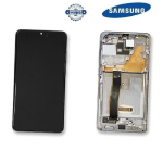 TOUCH SCREEN SCHERMO ORIGINALE SERVICE PACK PER SAMSUNG GALAXY S20 ULTRA G988B COSMIC GRAY GRIGIO CON FRAME VETRO LCD DISPLAY GH82-31441A GH82-31442A GH82-31444A GH82-31445A