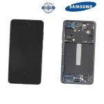 TOUCH SCREEN SCHERMO ORIGINALE SERVICE PACK PER SAMSUNG GALAXY S21 FE 5G G990B NERO GRAFITE CON FRAME VETRO LCD DISPLAY GH82-26414A / GH82-26420A / GH82-26590A 