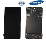 TOUCH SCREEN SCHERMO ORIGINALE SERVICE PACK PER SAMSUNG GALAXY A71 A715F NERO VETRO LCD DISPLAY CON FRAME GH82-22152A GH82-22248A