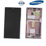 TOUCH SCREEN SCHERMO ORIGINALE SERVICE PACK PER SAMSUNG GALAXY S22 ULTRA S908B BURGUNDY CON FRAME VETRO LCD DISPLAY GH82-27488B GH82-27489B