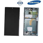 TOUCH SCREEN SCHERMO ORIGINALE SERVICE PACK PER SAMSUNG GALAXY S22 ULTRA S908B VERDE CON FRAME VETRO LCD DISPLAY GH82-27488D GH82-27489D