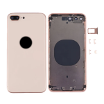 SCOCCA COMPLETA CON TELAIO POSTERIORE BACK COVER COPRIBATTERIA PER APPLE IPHONE 8 PLUS ORO GOLD