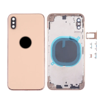 SCOCCA COMPLETA CON TELAIO POSTERIORE BACK COVER COPRIBATTERIA PER APPLE IPHONE XS ORO GOLD