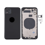 SCOCCA COMPLETA CON TELAIO POSTERIORE BACK COVER COPRIBATTERIA PER APPLE IPHONE 11 NERO BLACK