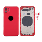 SCOCCA COMPLETA CON TELAIO POSTERIORE BACK COVER COPRIBATTERIA PER APPLE IPHONE 11 ROSSO RED