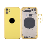 SCOCCA COMPLETA CON TELAIO POSTERIORE BACK COVER COPRIBATTERIA PER APPLE IPHONE 11 GIALLO YELLOW 