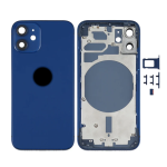 SCOCCA COMPLETA CON TELAIO POSTERIORE BACK COVER COPRIBATTERIA PER APPLE IPHONE 12 BLU