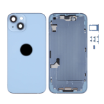 SCOCCA COMPLETA CON TELAIO POSTERIORE BACK COVER COPRIBATTERIA PER APPLE IPHONE 14 BLU