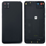 BACK COVER + CAMERA FRAME PER HUAWEI Y5P DRA-LX9 SCOCCA COPRIBATTERIA POSTERIORE NERO