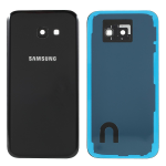 BACK COVER + CAMERA FRAME SAMSUNG A5 2017 A520 SCOCCA COPRIBATTERIA POSTERIORE NERO