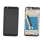 TOUCH SCREEN SCHERMO PER HUAWEI P SMART FIG-LX1 NERO VETRO LCD DISPLAY CON FRAME