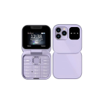 TELEFONO TASCABILE FLIP PHONE PIEGHEVOLE 1.77" i16 PRO DUAL SIM FOTOCAMERA BLUETOOTH MP4 VIOLA