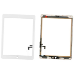 VETRO TOUCH SCREEN SCHERMO BIANCO COMPLETO PER IPAD 5A GEN. A1822 / A1823 (NO TASTO HOME)