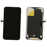 DISPLAY LCD DD HARD OLED COF PER APPLE IPHONE 12 PRO MAX TOUCH SCREEN VETRO SCHERMO FRAME NERO (IC Intercambiabile)