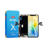 DISPLAY LCD ZY FHD INCELL PER APPLE IPHONE X TOUCH SCREEN VETRO SCHERMO FRAME NERO