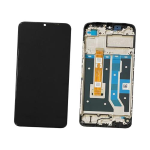 DISPLAY LCD PER OPPO A17 CPH2477 TOUCH SCREEN SCHERMO VETRO CON FRAME NERO