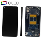 DISPLAY LCD OLED PER OPPO RENO 6 5G CPH2215 CPH2251 TOUCH SCREEN SCHERMO VETRO CON FRAME NERO (FULL SIZE)