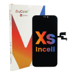 DISPLAY LCD iTruColor INCELL PER APPLE IPHONE XS TOUCH SCREEN VETRO SCHERMO FRAME NERO (V SERIES FLY)