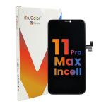 DISPLAY LCD iTruColor HD INCELL PER APPLE IPHONE 11 PRO MAX TOUCH SCREEN VETRO SCHERMO FRAME NERO (V SERIES FLY IC Intercambiabile)