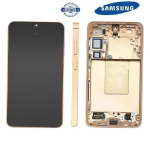 TOUCH SCREEN SCHERMO ORIGINALE SERVICE PACK PER SAMSUNG GALAXY S24 PLUS 5G S926B ARANCIONE / SANDSTONE ORANGE CON FRAME VETRO LCD DISPLAY GH82-33410G 