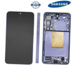 TOUCH SCREEN SCHERMO ORIGINALE SERVICE PACK PER SAMSUNG GALAXY S24 PLUS 5G S926B VIOLA / COBALT VIOLET CON FRAME VETRO LCD DISPLAY GH82-33410C