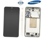 TOUCH SCREEN SCHERMO ORIGINALE SERVICE PACK PER SAMSUNG GALAXY S24 PLUS 5G S926B GIALLO / AMBER YELLOW CON FRAME VETRO LCD DISPLAY GH82-33410D