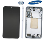 TOUCH SCREEN SCHERMO ORIGINALE SERVICE PACK PER SAMSUNG GALAXY S24 PLUS 5G S926B SAPPHIRE BLUE / BLU CON FRAME VETRO LCD DISPLAY GH82-33410F