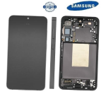 TOUCH SCREEN SCHERMO ORIGINALE SERVICE PACK PER SAMSUNG GALAXY S24 PLUS 5G S926B NERO CON FRAME VETRO LCD DISPLAY GH82-33410A