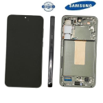 TOUCH SCREEN SCHERMO ORIGINALE SERVICE PACK PER SAMSUNG GALAXY S23 PLUS 5G S916B VERDE / GREEN CON FRAME VETRO LCD DISPLAY GH82-30476C GH82-30477C GH82-31123C