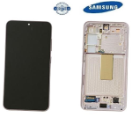 TOUCH SCREEN SCHERMO ORIGINALE SERVICE PACK PER SAMSUNG GALAXY S23 5G S911B VIOLA CON FRAME VETRO LCD DISPLAY GH82-30480D GH82-30481D GH82-31001D