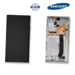 TOUCH SCREEN SCHERMO ORIGINALE SERVICE PACK PER SAMSUNG GALAXY NOTE 20 ULTRA N985F N986B BIANCO WHITE VETRO LCD DISPLAY CON FRAME GH82-31458C / GH82-31461C / GH82-31460C