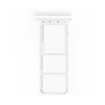 CARRELLO PORTA LETTORE DUAL SIM MICRO SD CARD READER PER SAMSUNG A30S A307F WHITE BIANCO