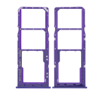 CARRELLO PORTA LETTORE DUAL SIM MICRO SD CARD READER PER SAMSUNG A30S A307F VIOLA PURPLE