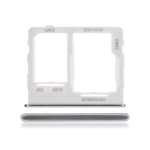 CARRELLO PORTA LETTORE DUAL SIM MICRO SD CARD READER PER SAMSUNG A32 5G A326B WHITE BIANCO