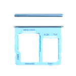 CARRELLO PORTA LETTORE DUAL SIM MICRO SD CARD READER PER SAMSUNG A32 5G A326B BLU BLUE AZZURRO CELESTE