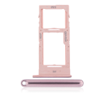 CARRELLO PORTA LETTORE DUAL SIM MICRO SD CARD READER PER SAMSUNG A51 4G 515F PINK ROSA