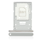 CARRELLO PORTA LETTORE DUAL SIM MICRO SD CARD READER PER SAMSUNG A53 5G A536B WHITE BIANCO