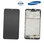 TOUCH SCREEN SCHERMO ORIGINALE SERVICE PACK PER SAMSUNG GALAXY A16 5G A166B NERO VETRO LCD DISPLAY CON FRAME GH82-36143A