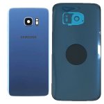 BACK COVER + CAMERA FRAME SAMSUNG S7 G930F SCOCCA COPRIBATTERIA POSTERIORE BLUE BLU 