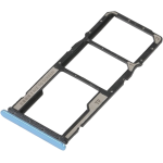 CARRELLO PORTA LETTORE SIM + MICRO SD CARD READER PER XIAOMI REDMI 10C BLUE BLU