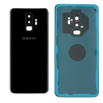 BACK COVER + CAMERA FRAME SAMSUNG S9 SM-G960F G960F SCOCCA COPRIBATTERIA POSTERIORE BLACK NERO