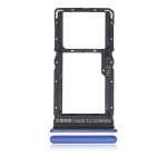 CARRELLO PORTA LETTORE SIM + MICRO SD CARD READER PER XIAOMI REDMI NOTE 10 5G BLU BLUE