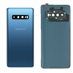 BACK COVER + CAMERA FRAME SAMSUNG S10 G973F SCOCCA COPRIBATTERIA POSTERIORE BLUE BLU