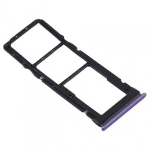 CARRELLO PORTA LETTORE SIM + MICRO SD CARD READER PER XIAOMI REDMI NOTE 9T VIOLA PURPLE