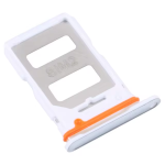 CARRELLO PORTA LETTORE SIM + MICRO SD CARD READER PER XIAOMI MI 12T / 12T PRO BIANCO ARGENTO SILVER 