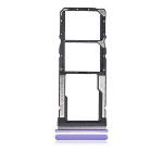 CARRELLO PORTA LETTORE SIM + MICRO SD CARD READER PER XIAOMI REDMI NOTE 10 4G / 10S VIOLA PURPLE VIOLET