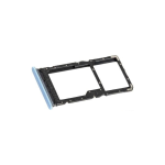 CARRELLO PORTA LETTORE SIM + MICRO SD CARD READER PER XIAOMI REDMI 12 5G AZZURRO AZURE