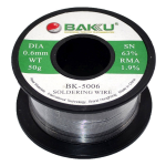 BOBINA STAGNO PER SALDATURA 50GR 0.6MM BAKU BK-5006